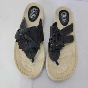 Cliffs Comfort Ortho Walking Sandals Flowers Size 8